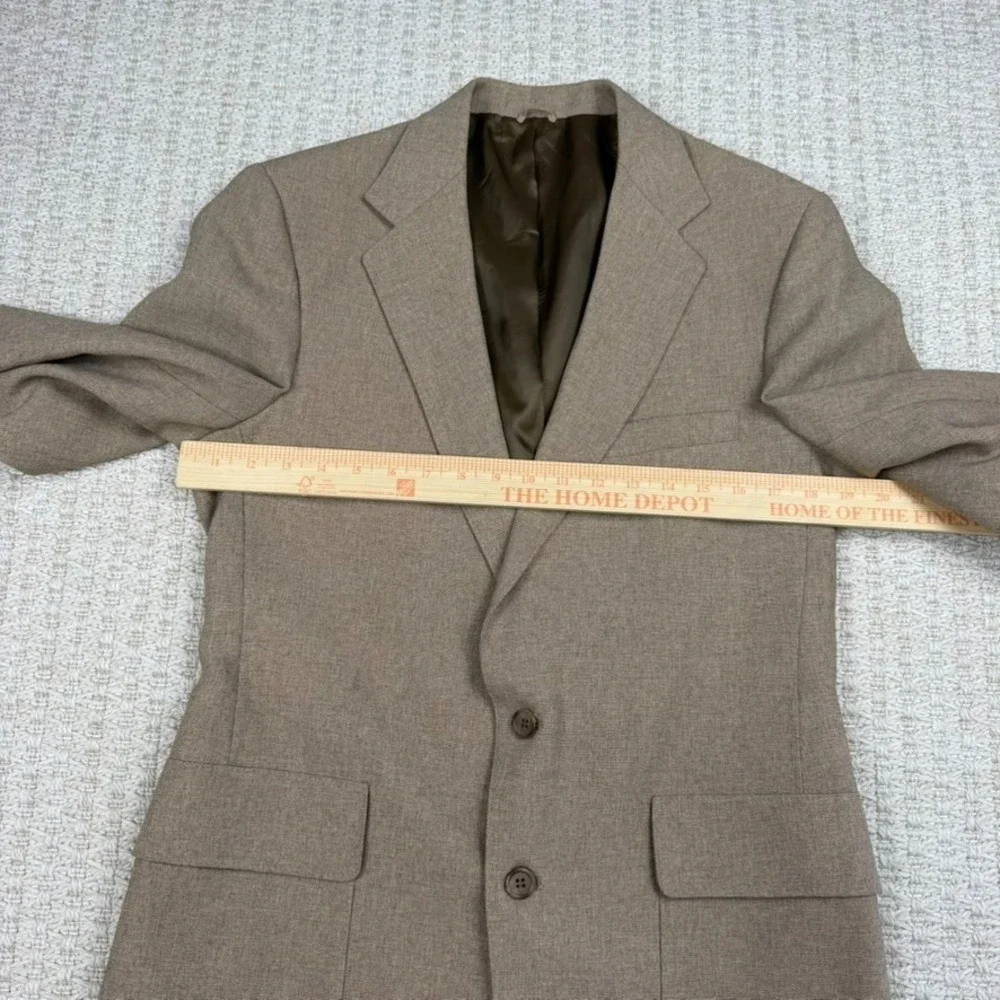 VTG Levis Mens Blazer 38L Tan Action‎ Suit Sta Prest Sport Coat
